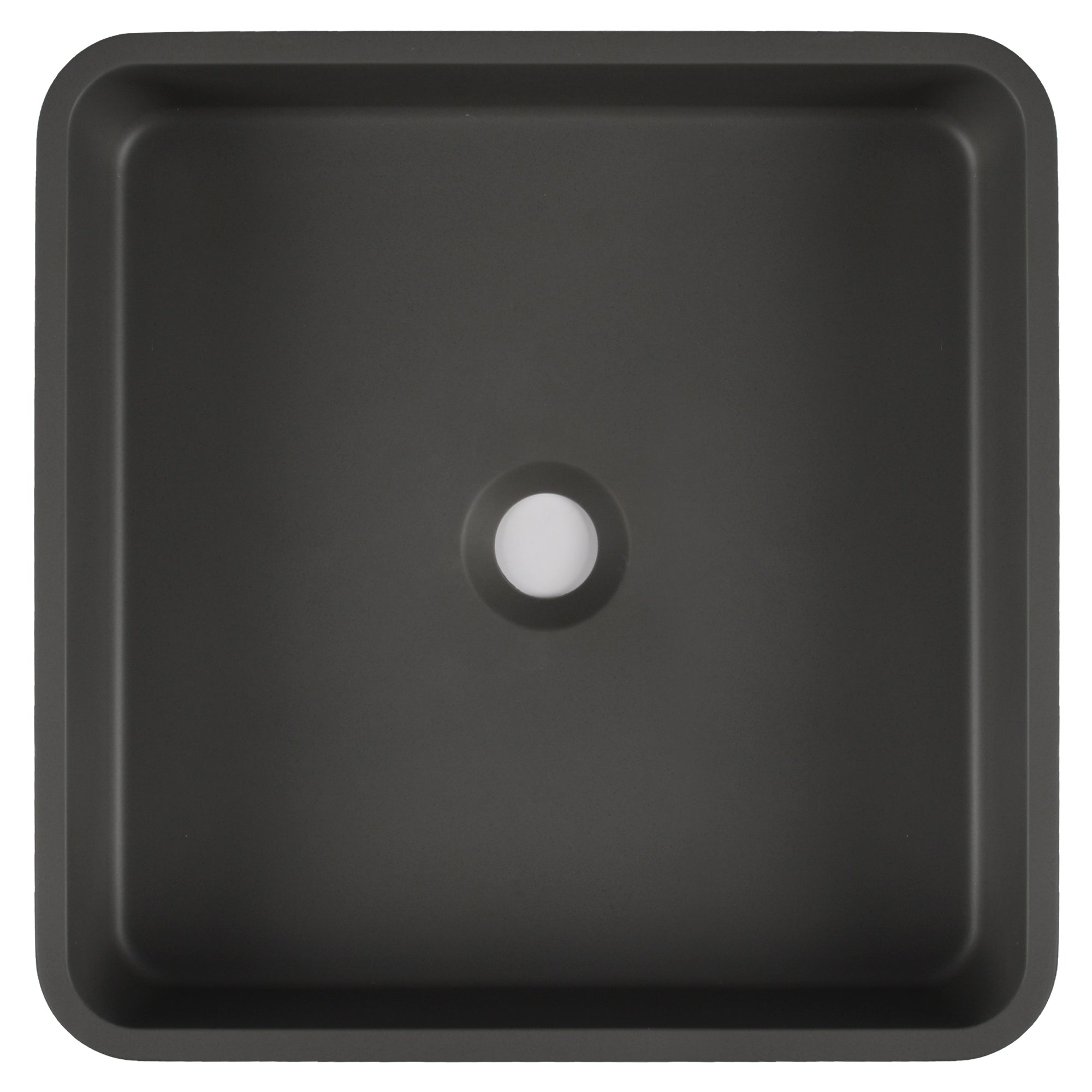 15" x 5" Rectangular Vessel Bathroom Sink, Concrete