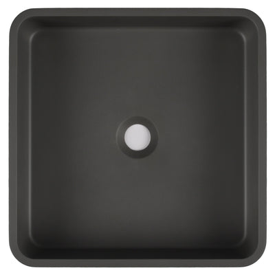 15" x 5" Rectangular Vessel Bathroom Sink, Concrete