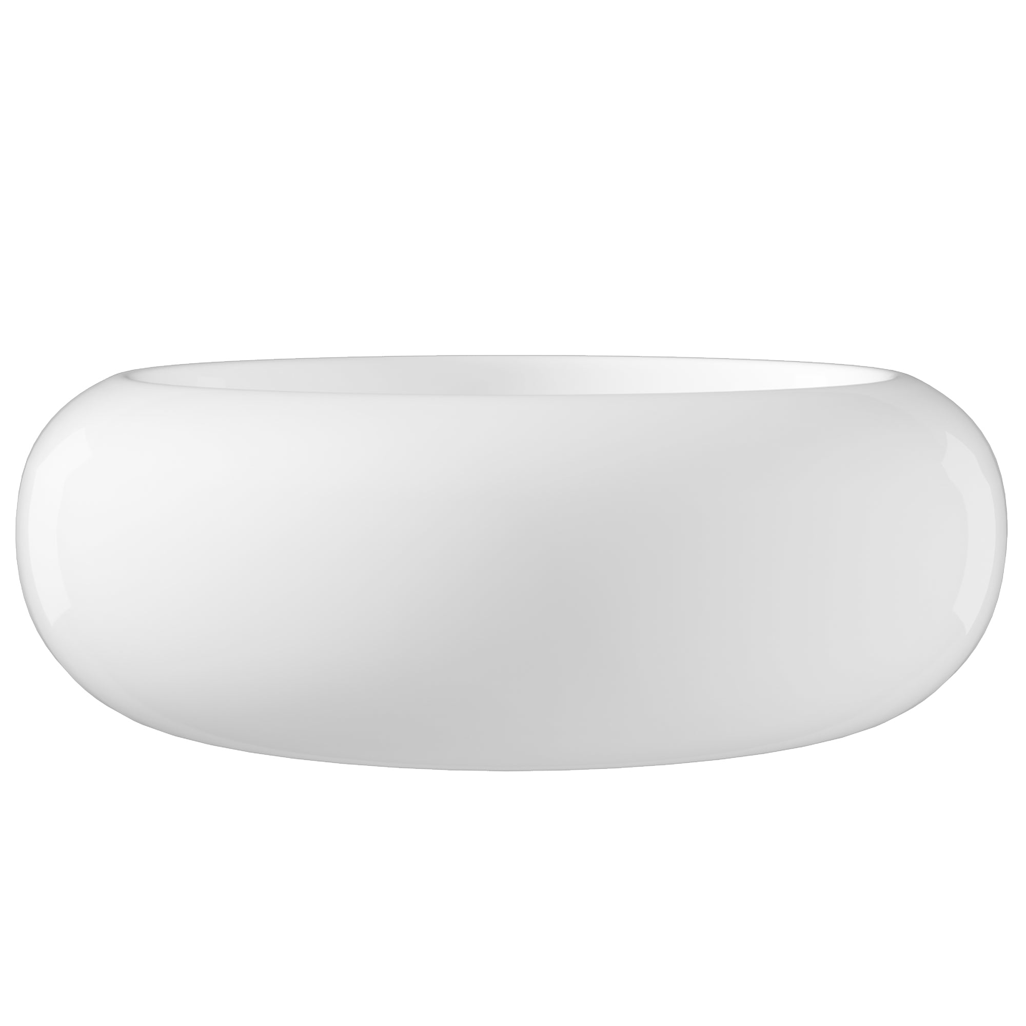 20" x 7" Round Vessel Bathroom Sink, Overflow Hole