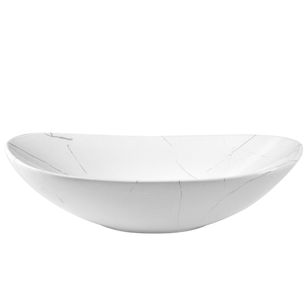 23" x 14" Oval Vessel Bathroom Sink, Easy to Clean