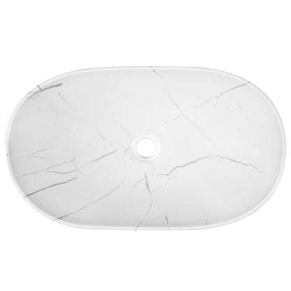 23" x 14" Oval Vessel Bathroom Sink, Easy to Clean
