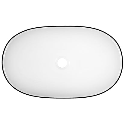 20" x 13" Oval Vessel Bathroom Sink, Easy to Maintain