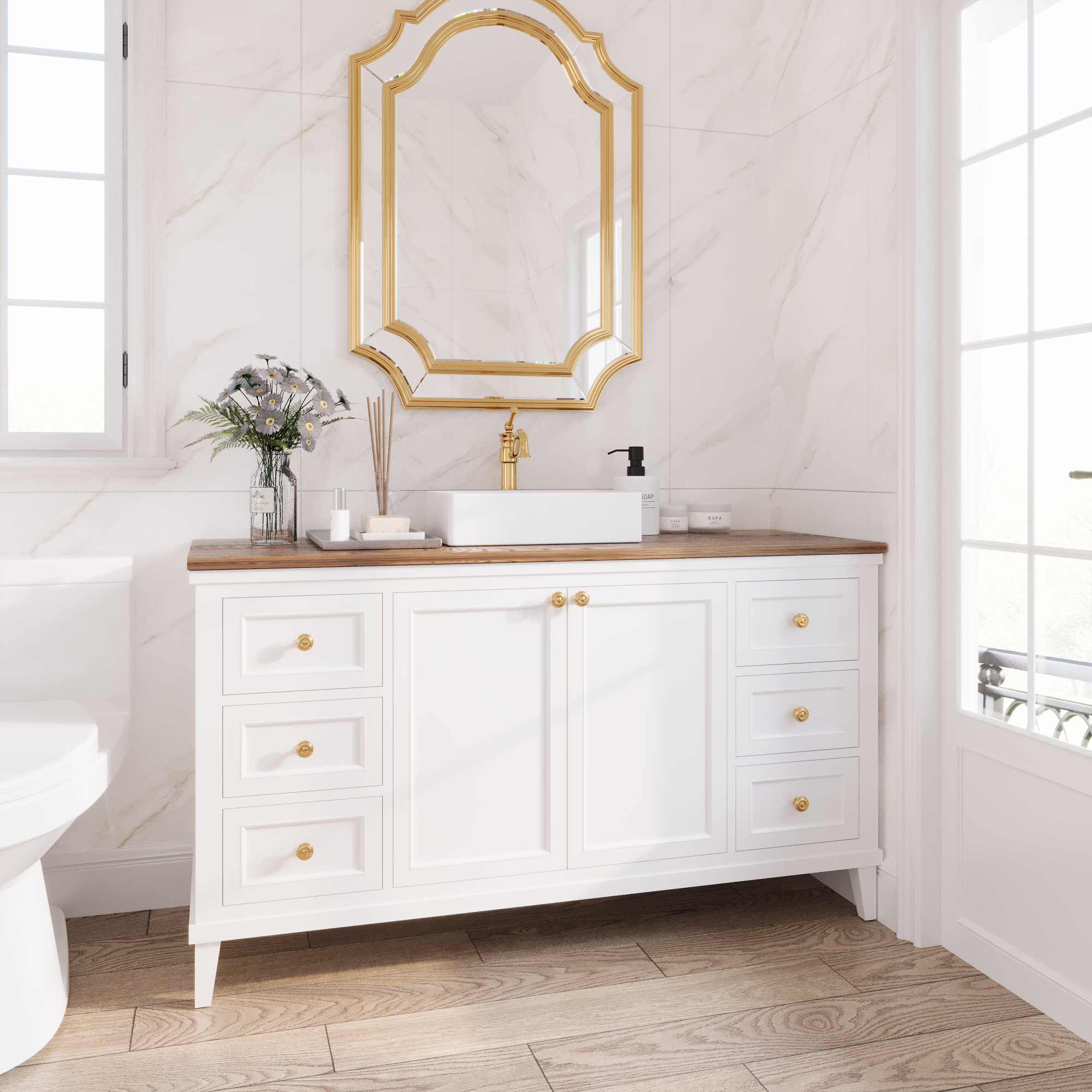 20" x 14" Rectangle Vessel Bathroom Sink, Seamless Design