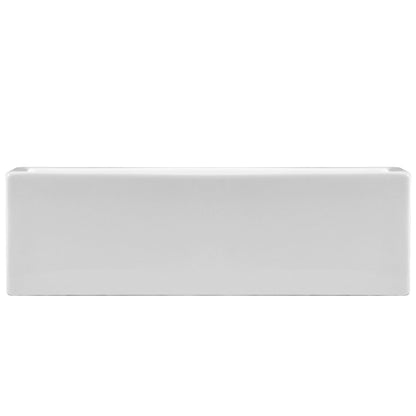 20" x 14" Rectangle Vessel Bathroom Sink, Seamless Design