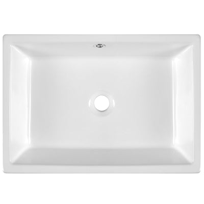 20" x 14" Rectangle Vessel Bathroom Sink, Seamless Design