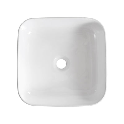 ACE 15.16" Square Vessel Bathroom Sink, Without Overflow With Multiple Colors