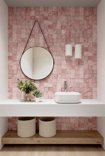 ACE 15" Square Vessel Bathroom Sink, Without Overflow