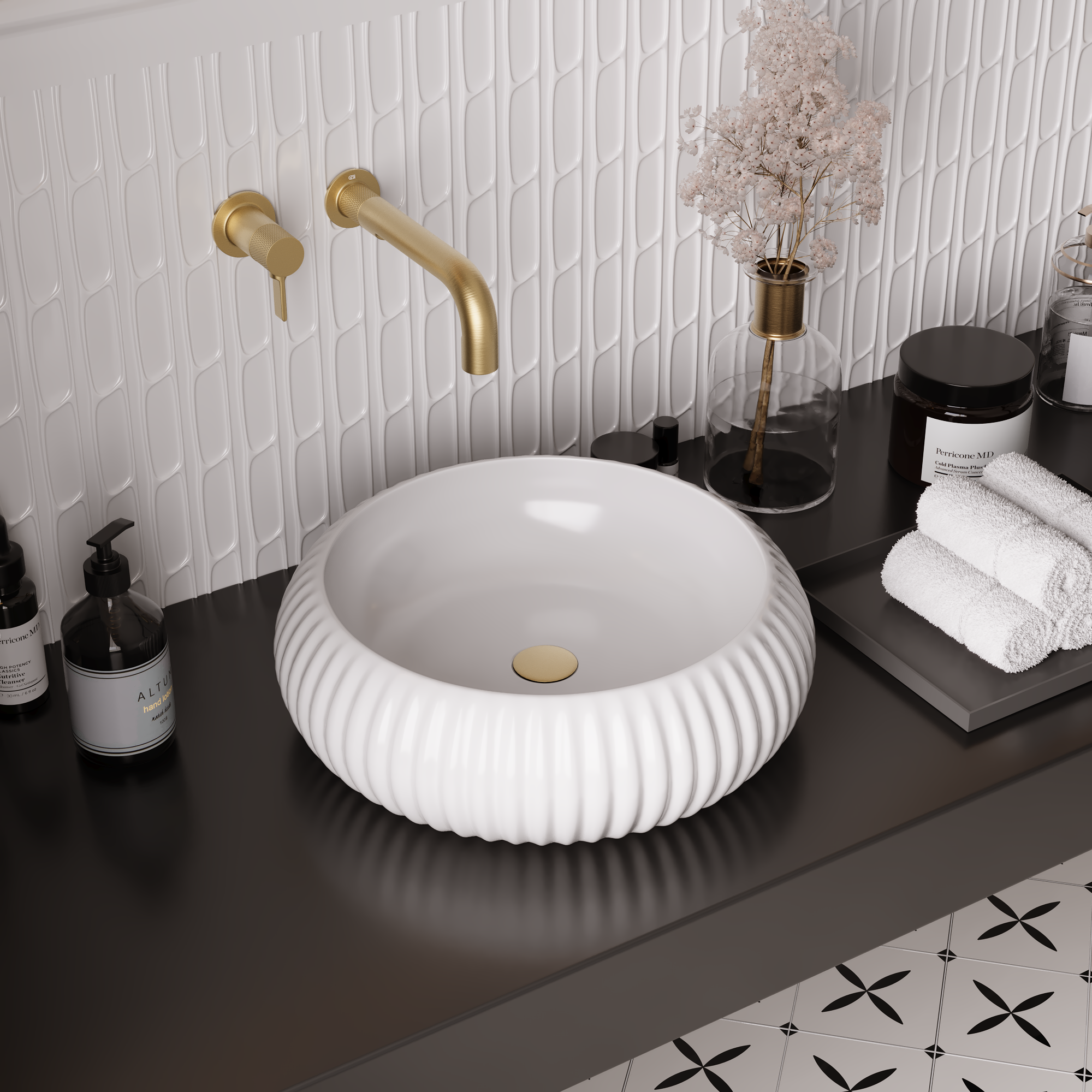 15.7"x 5.1" Round Vessel Sink, Easy to Clean