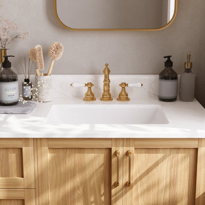 61" Rectangular Vanity Top Sink, Overflow Hole