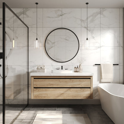 ALLY 12"/16" Rectangular Drop-in Bathroom Sink With Multiple Colors, Scratch-Resistant Ceramic