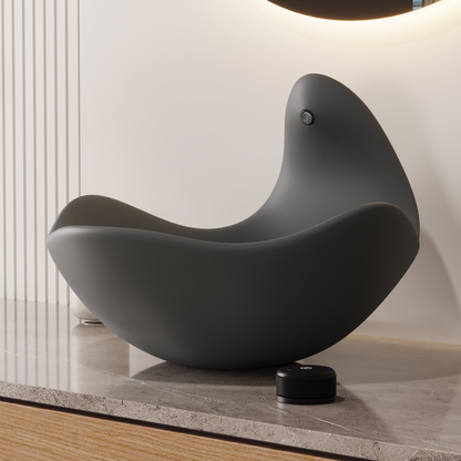 Wave Vessel Bathroom Sink With Multiple Colors, Concrete