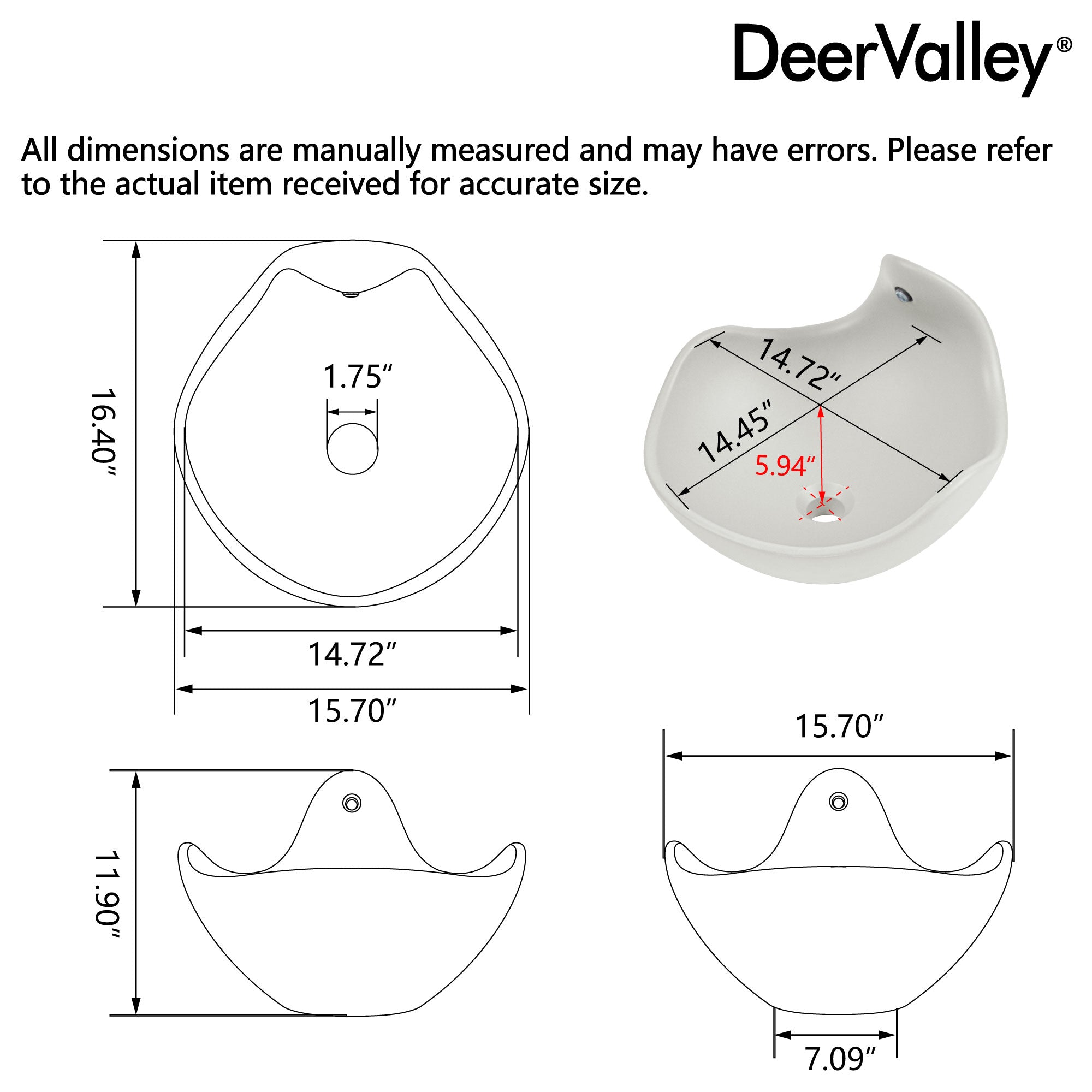 Wave Vessel Bathroom Sink With Multiple Colors, Concrete