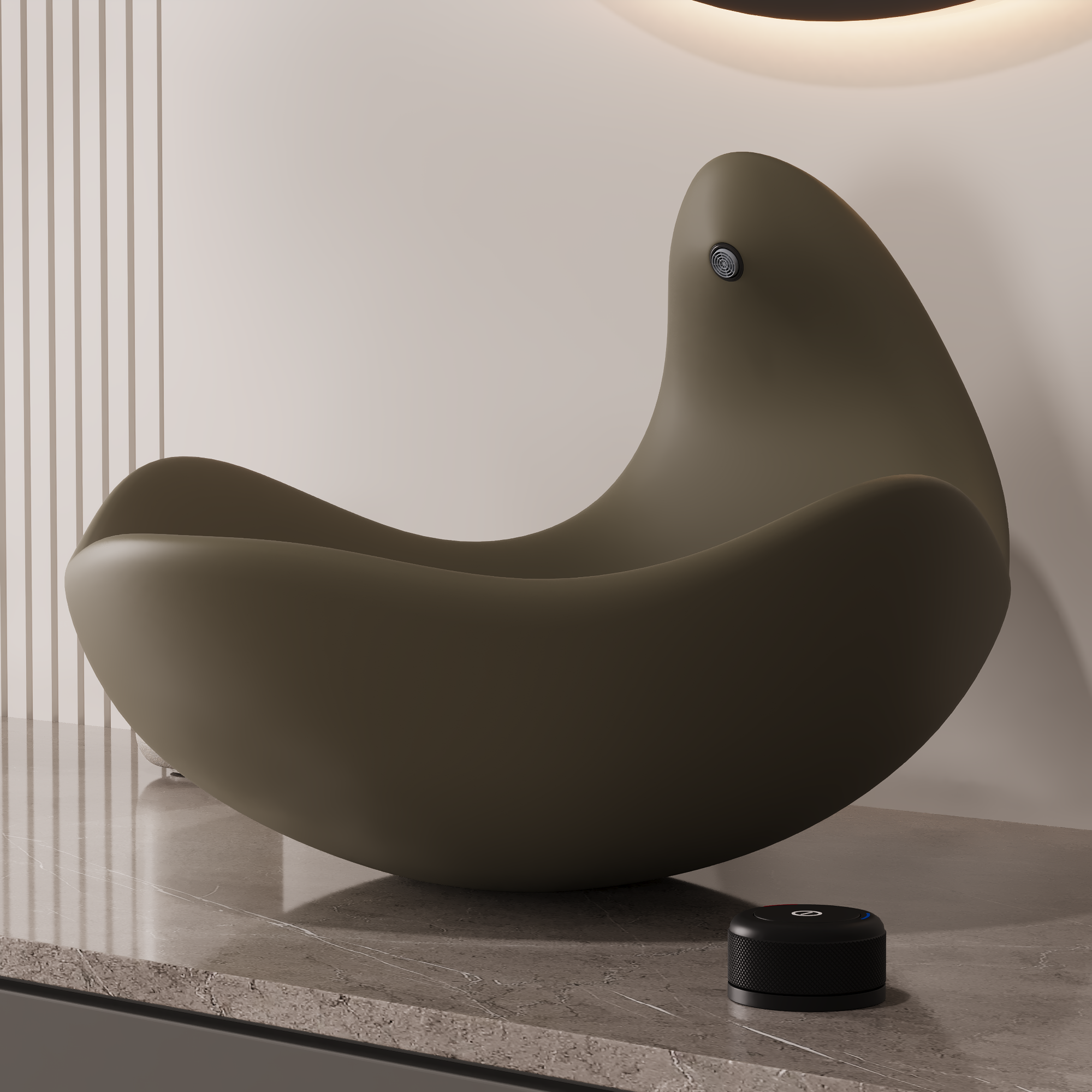 Wave Vessel Bathroom Sink With Multiple Colors, Concrete