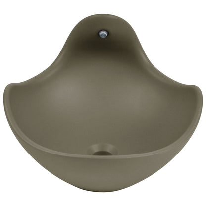 Wave Vessel Bathroom Sink With Multiple Colors, Concrete