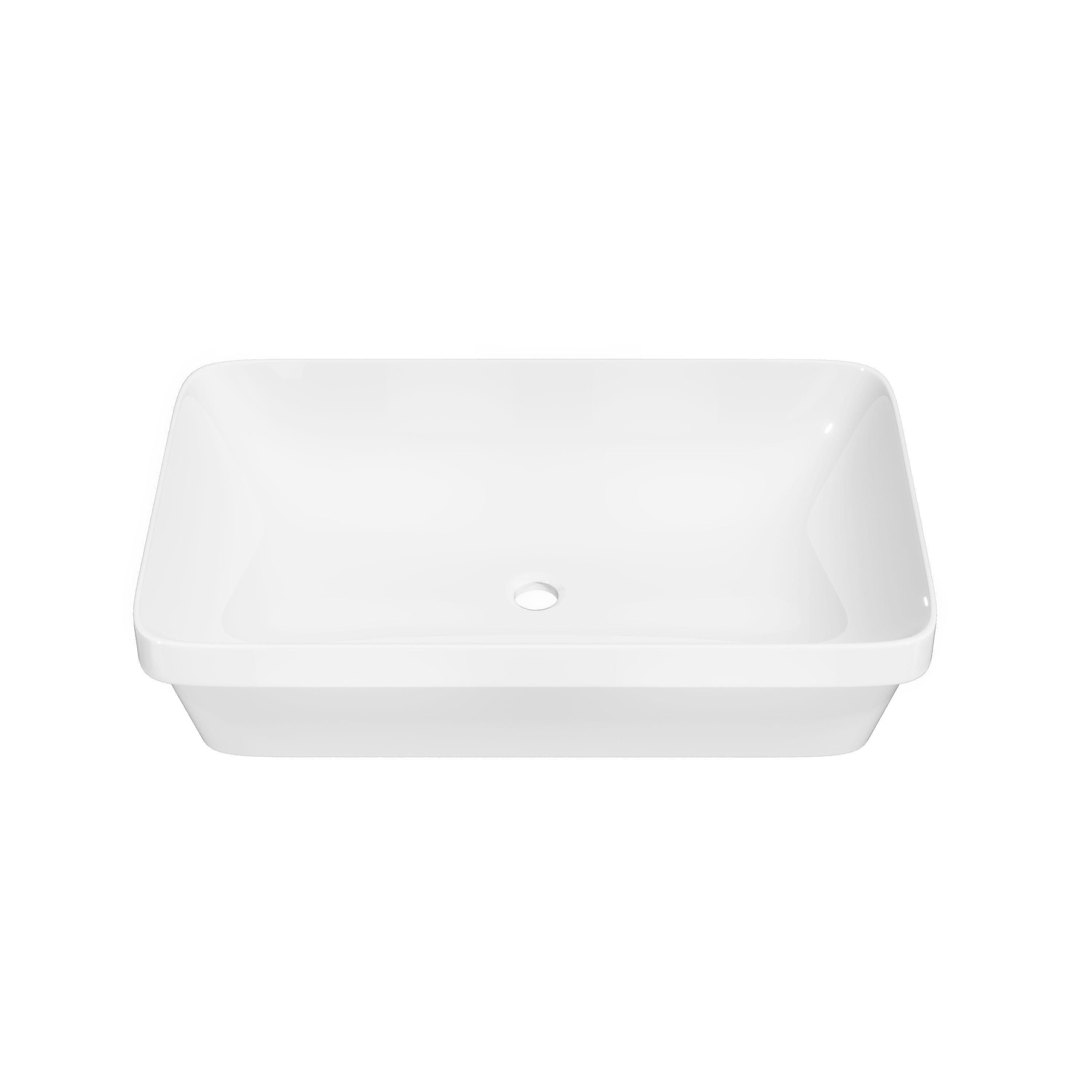 DeerValley DV-1V0473/DV-1V0475 Vessel Sink, Round Non-Porous Ceramic, No-Overflow