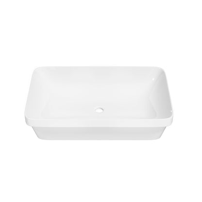 DeerValley DV-1V0473/DV-1V0475 Vessel Sink, Round Non-Porous Ceramic, No-Overflow