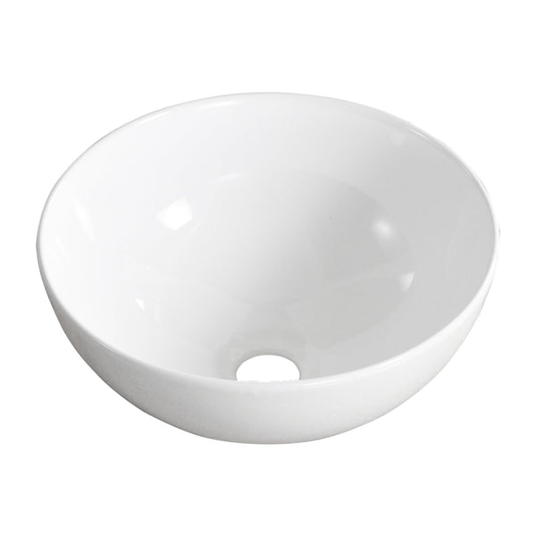 DeerValley Symmetry Black Ceramic Sleek Circular Vessel Bathroom Sink DV-1V0025/061