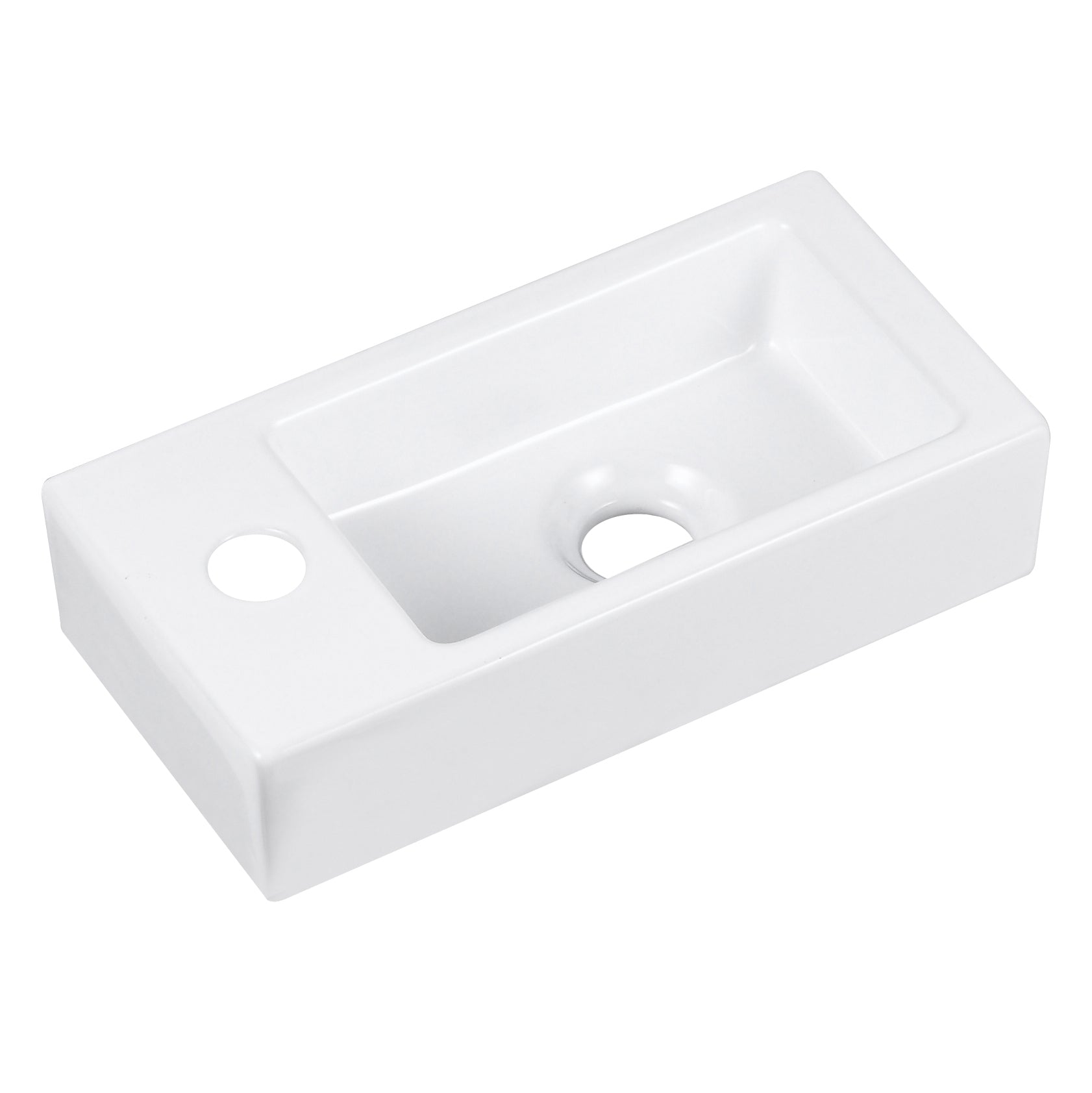 DeerValley Liberty Ceramic Bathroom Wall Mount Space-saving