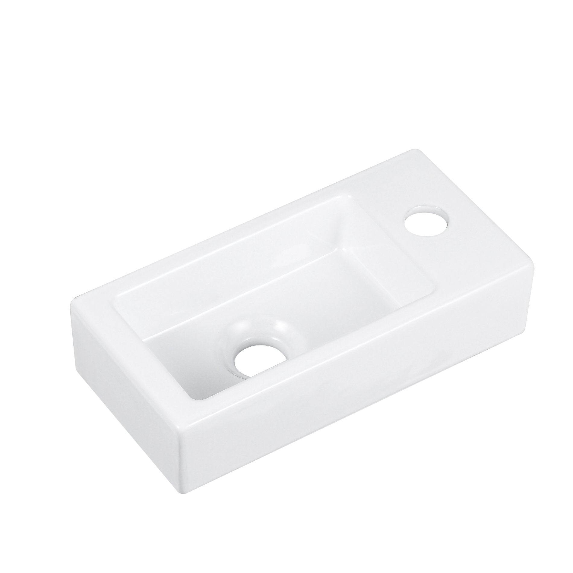 QPさま DeerValley Liberty Ceramic Bathroom Wall Mount Space-saving