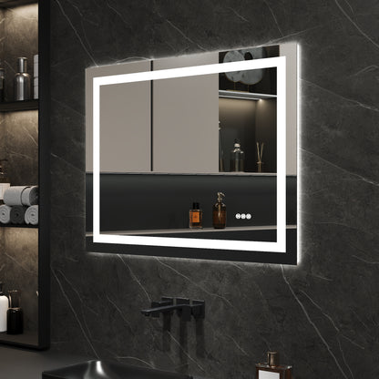 DeerValley DV-1VM0308 Vanity Mirrors Dual LED Front & Backlit Anti-Fog