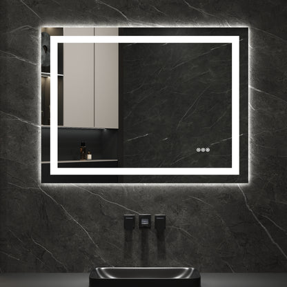 DeerValley DV-1VM0308 Vanity Mirrors Dual LED Front & Backlit Anti-Fog