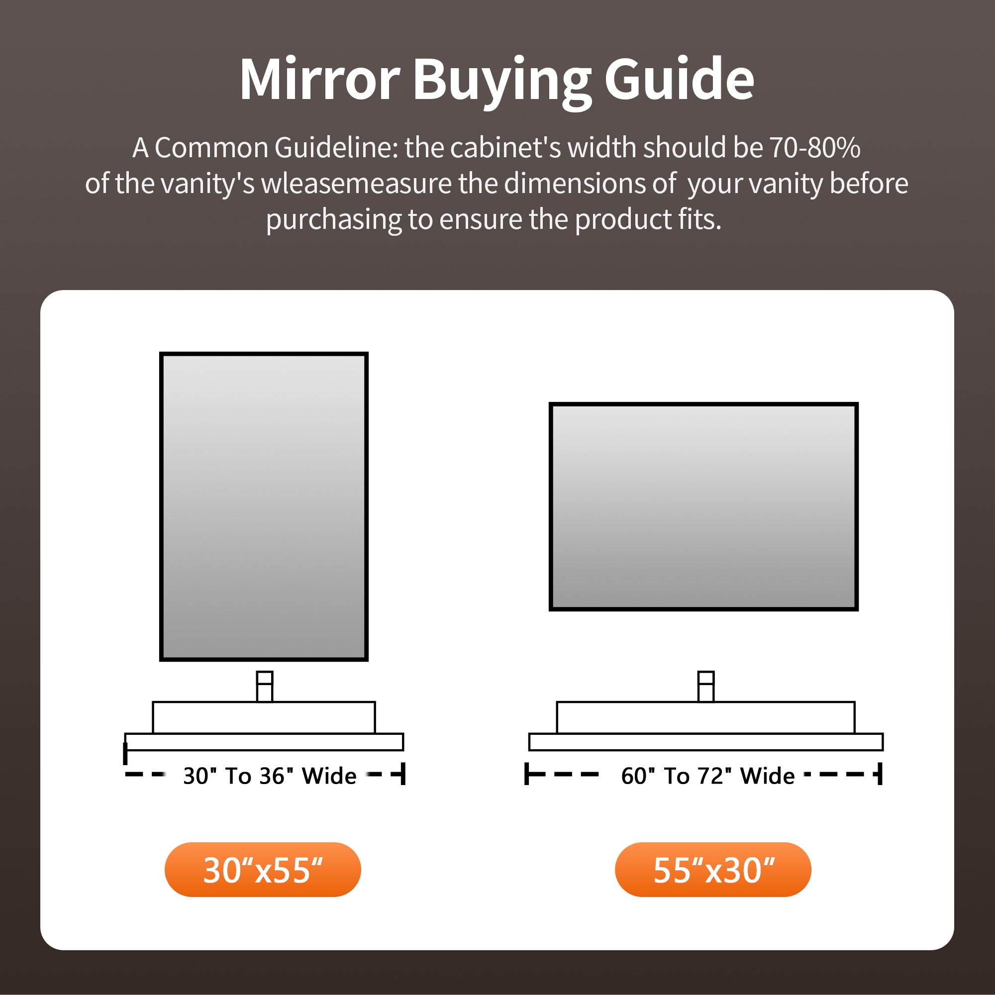 DeerValley DV-1VM0308 Vanity Mirrors Dual LED Front & Backlit Anti-Fog