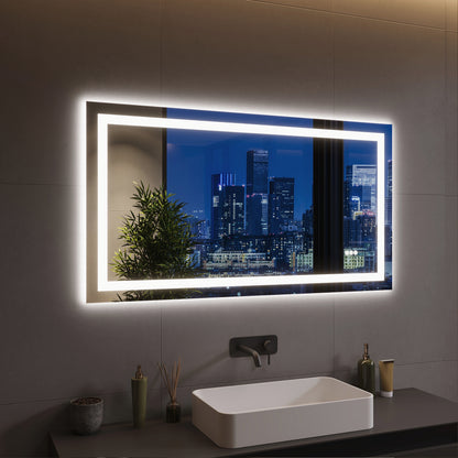 DeerValley DV-1VM0308 Vanity Mirrors Dual LED Front & Backlit Anti-Fog