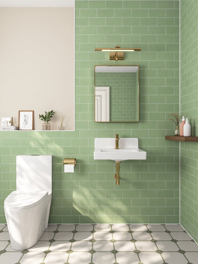 20" L X 10" W Rectangular Wall-Mount Bathroom Sink, Overflow Hole