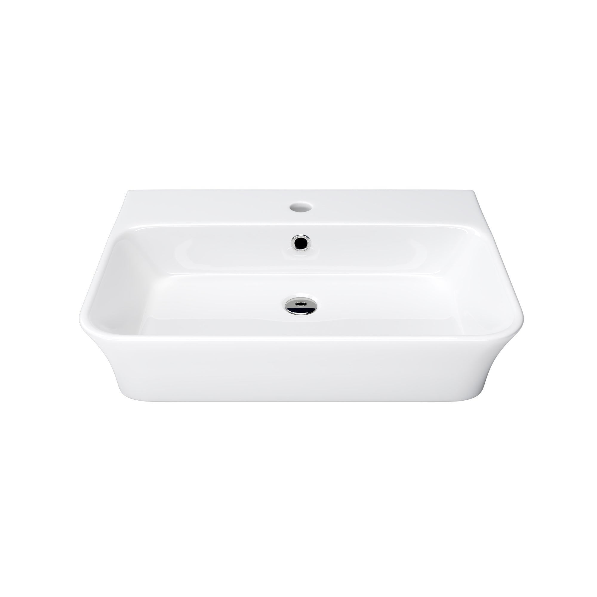 DeerValley DV-1WS0476 Wall Mounted Sink Vitreous China Rectangular Basin with Overflow