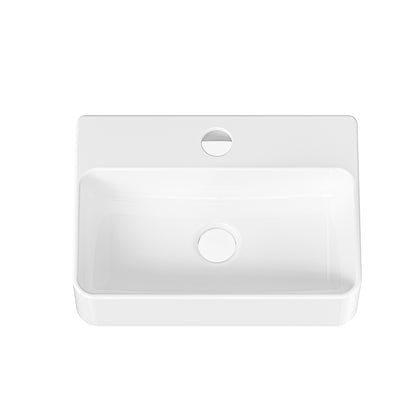 DeerValley DV-1WS0593 Wall-mount sink, Ceramic & Single Faucet Hole