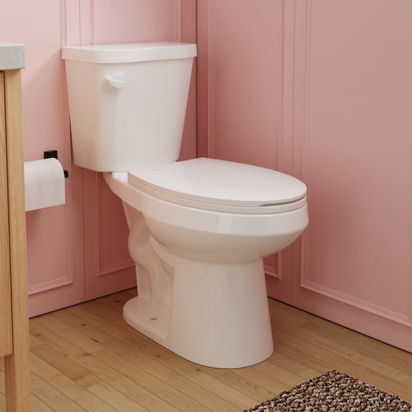 DeerValley DV-2F0076 Dynasty Dual-Flush Elongated Floor Mounted Two-Piece Toilet (Seat Included)