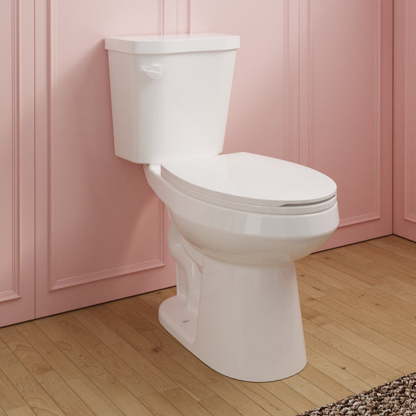 DeerValley DV-2F0076 Dynasty Dual-Flush Elongated Floor Mounted Two-Piece Toilet (Seat Included)
