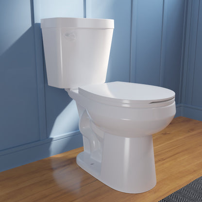 DYNASTY Two-Piece Round Toilet, 12" Rough-in Single-Flush