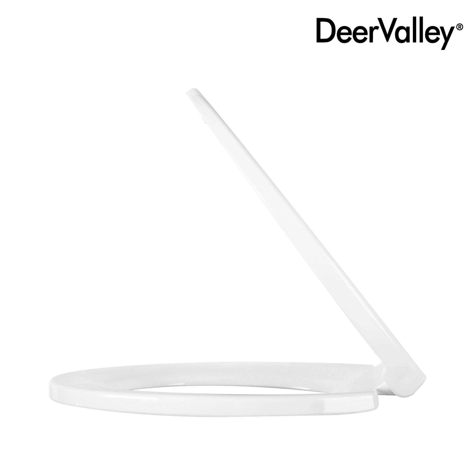 DeerValley DV-F0077S11 Quick-Release Plastic Elongated polypropylene Toilet Seat (Fit with DV-2F0077/DV-2F0079)