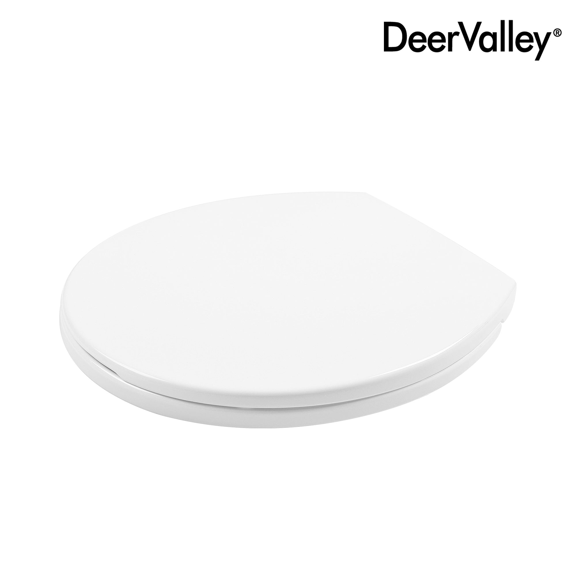 DeerValley DV-F0077S11 Quick-Release Plastic Elongated polypropylene Toilet Seat (Fit with DV-2F0077/DV-2F0079)