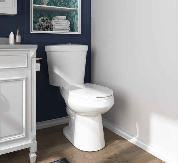 DeerValley DV-2F0078 Dynasty Dual-Flush Elongated Floor Mounted Two-Piece Toilet (Seat Included)