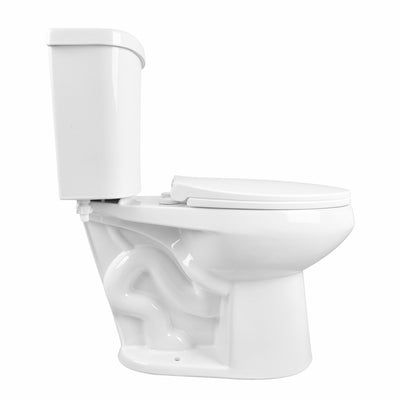Deervalley DV-2F0078 Two-Piece Elongated Toilet, 12" Rough-in Dual-Flush
