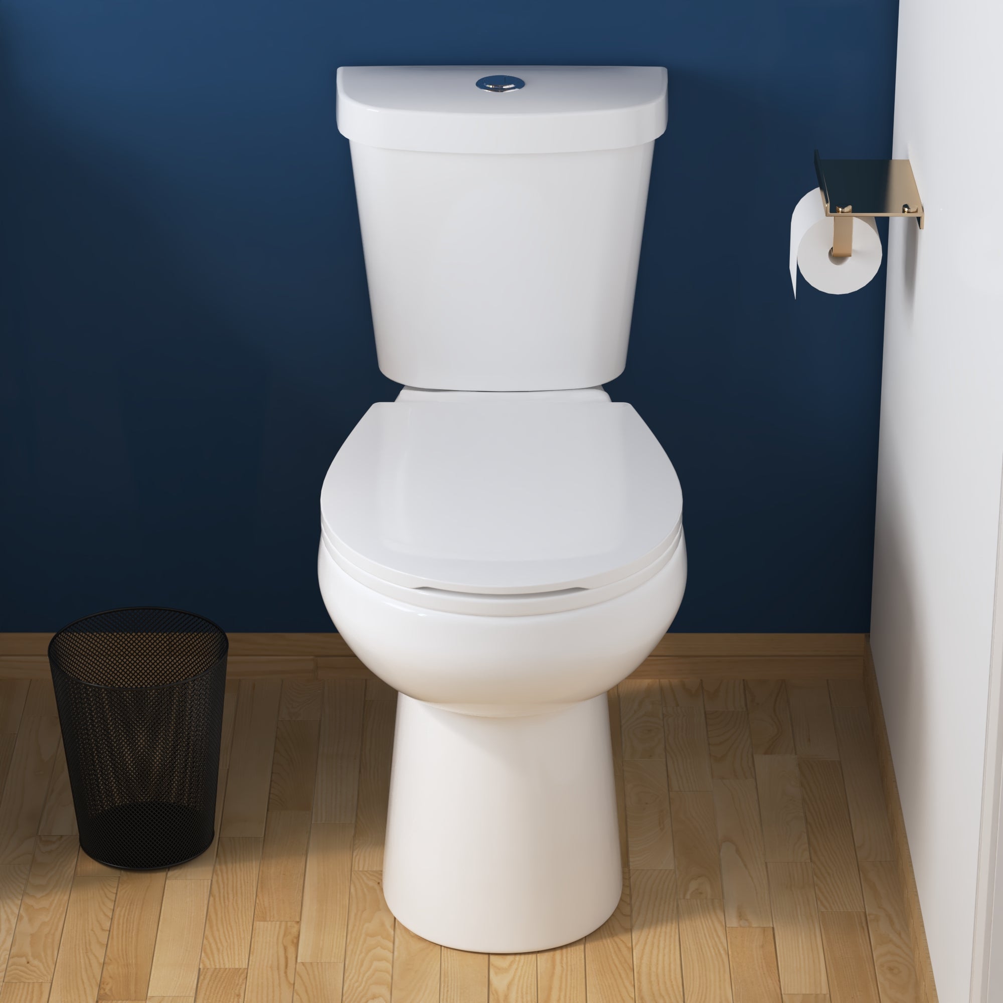 DYNASTY Two-Piece Round Toilet, 12" Rough-in Dual-Flush