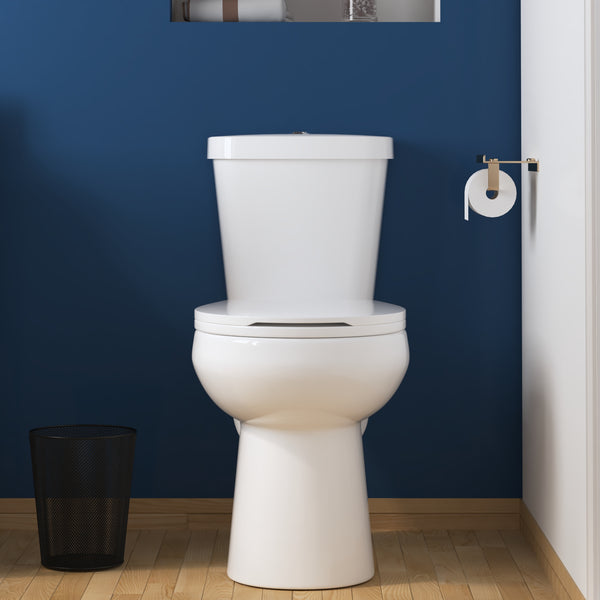 DYNASTY Two-Piece Round Toilet, 12" Rough-in Dual-Flush
