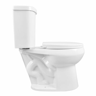 DeerValley DV-2F0079 Two-Piece Round Toilet, 12" Rough-in Dual-Flush
