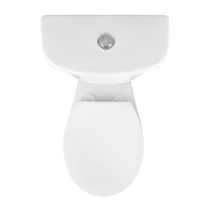 DYNASTY Two-Piece Round Toilet, 12" Rough-in Dual-Flush