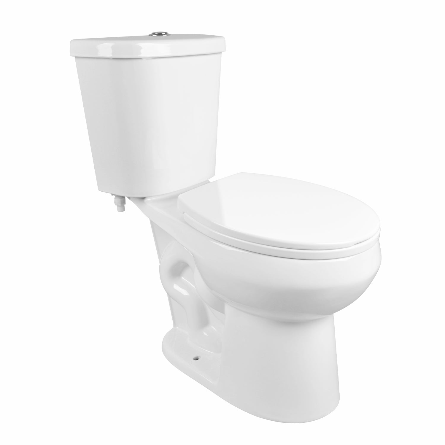 DYNASTY Two-Piece Round Toilet, 12" Rough-in Dual-Flush
