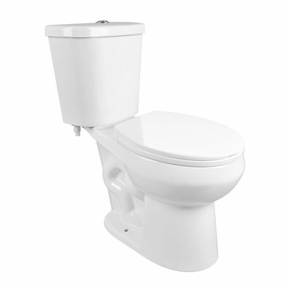 DYNASTY Two-Piece Round Toilet, 12" Rough-in Dual-Flush