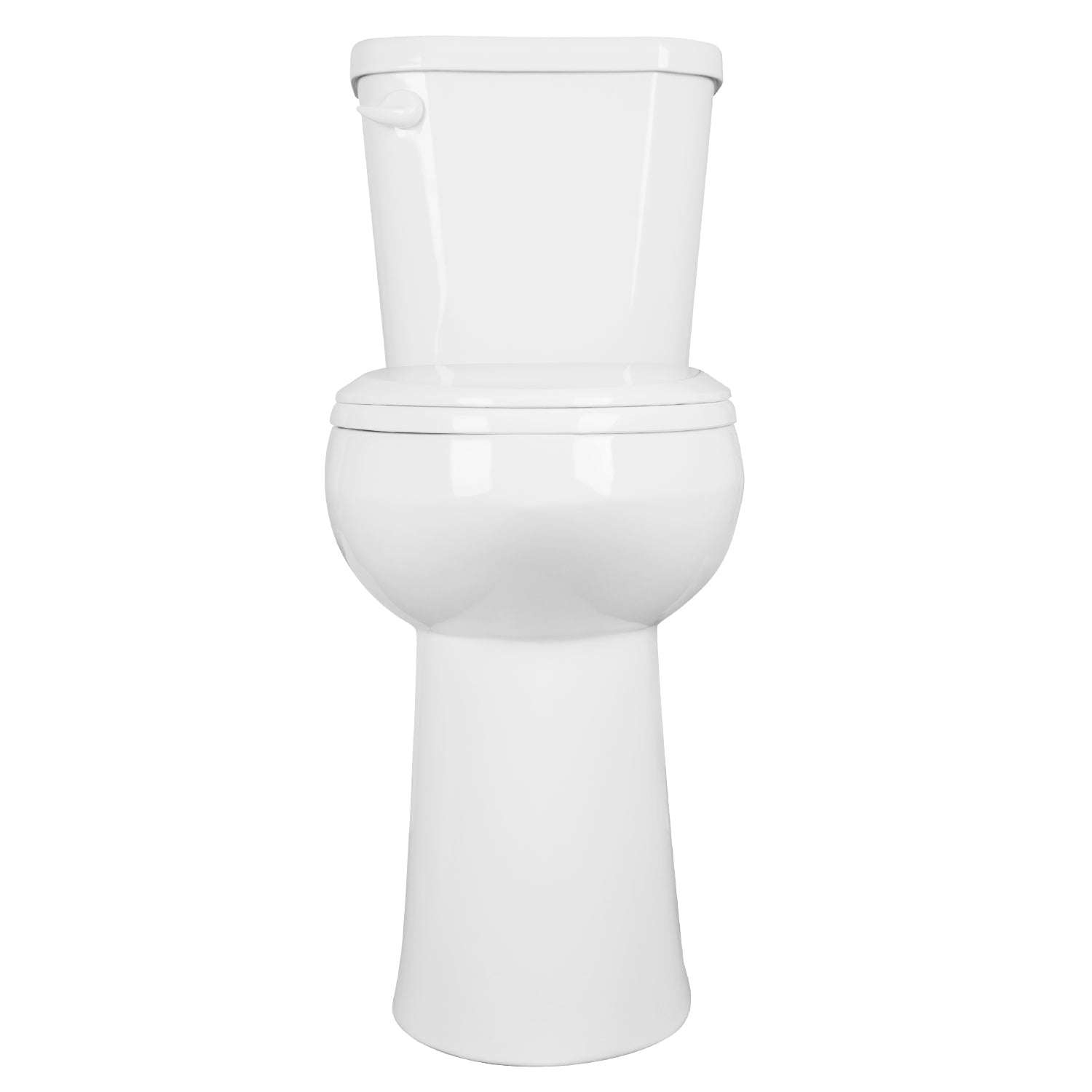 Two-Piece Elongated Toilet, 12" Rough-in Single-Flush