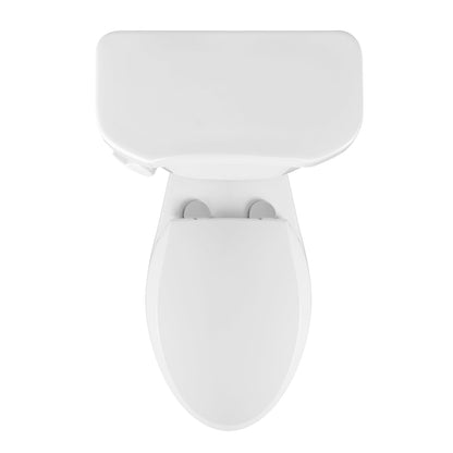 Two-Piece Elongated Toilet, 12" Rough-in Single-Flush