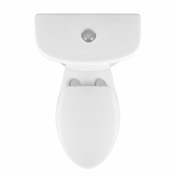 Two-Piece Elongated Toilet, 12" Rough-in Dual-Flush