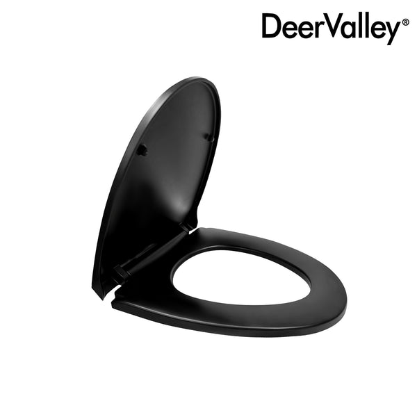 DeerValley DV-F0027S11 Quick-Release Soft-Close Elongated Urea Formaldehyde Resin (UF) Toilet Seat  (Fit with DV-1F0027 )