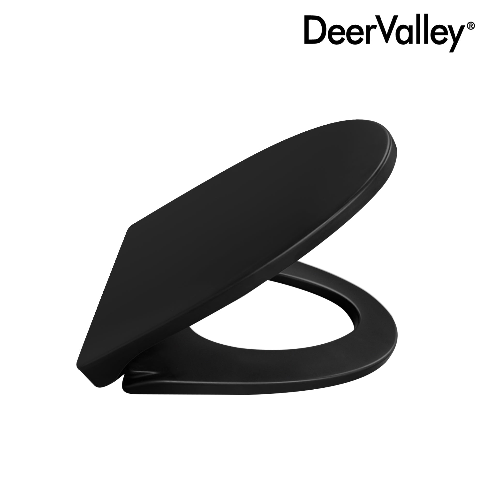 DeerValley DV-F0027S11 Quick-Release Soft-Close Elongated Urea Formaldehyde Resin (UF) Toilet Seat  (Fit with DV-1F0027 )