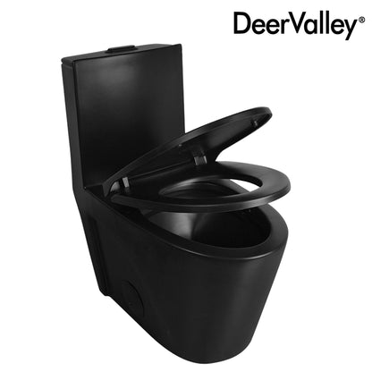 DeerValley DV-F0027S11 Quick-Release Soft-Close Elongated Urea Formaldehyde Resin (UF) Toilet Seat  (Fit with DV-1F0027 )
