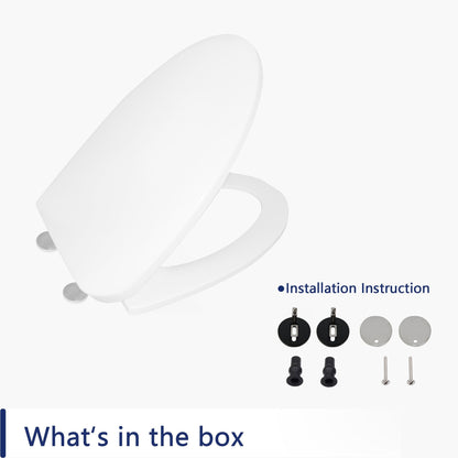 DeerValley Bath DeerValley DV-F026S11 Quick-Release Plastic Elongated polypropylene Seat (Fit with DV-1F026) Toilet Seats